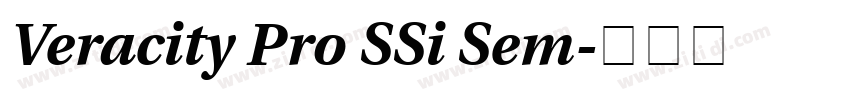 Veracity Pro SSi Sem字体转换 Veracity Pro SSi Sem字体转换